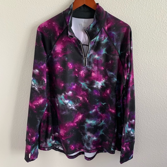 Ideology Sweaters - Ideology Galaxy Quarter-Zip Active Pullover | XXL